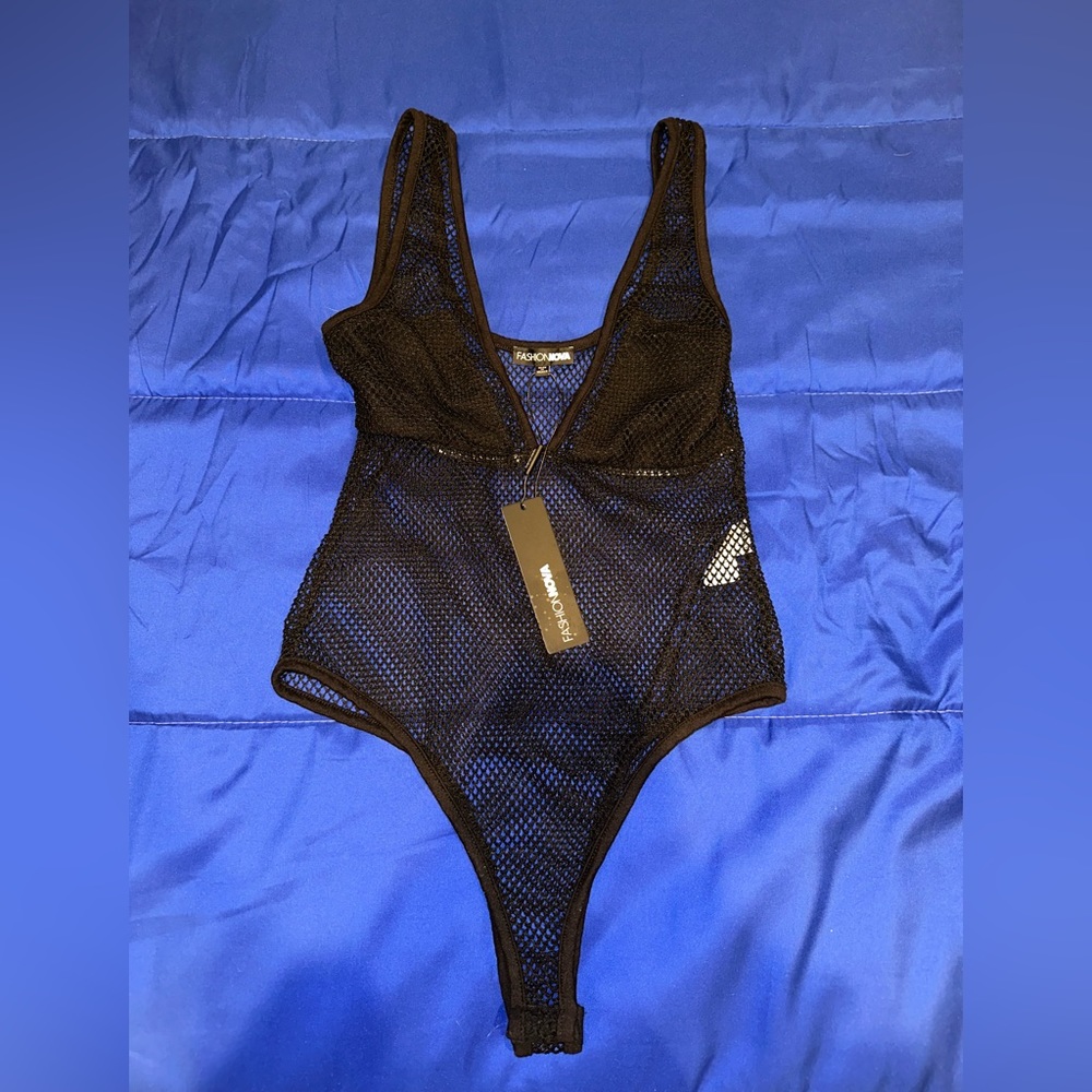 Fashion Nova fishnet bodysuit